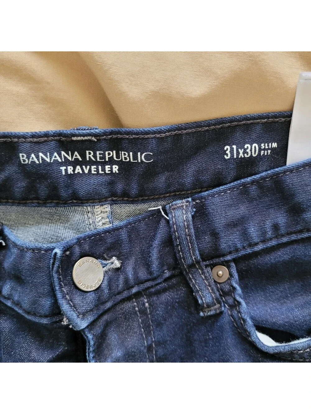 Banana Republic Traveler Jeans 31x30 Slim Fit Dark Wash Men's Denim Pants